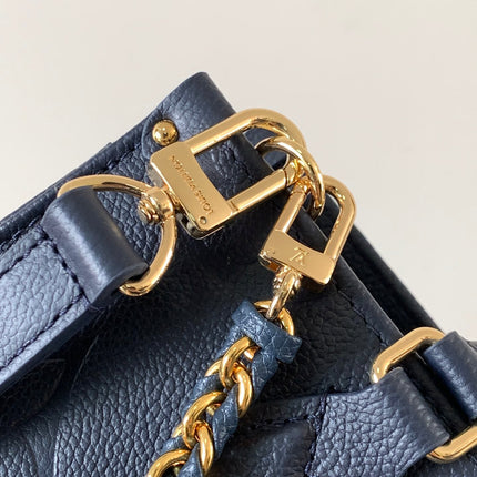 LV 25S ONTHEGO EAST WEST BAG 25 IN NAVY BLUE CALFSKIN MONOGRAM EMPREINTE