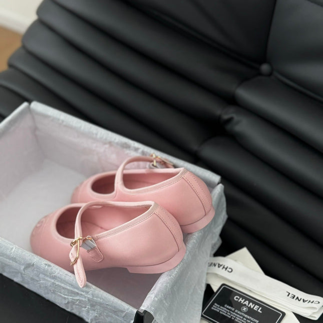 MARY JANE SHOES IN LIGHT PINK LAMBSKIN