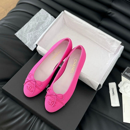 CLASSIC BALLET FLATS BRIGHT PINK LAMBSKIN