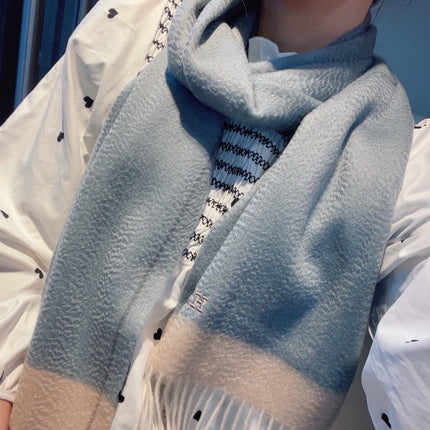 SCARF 180 CM IN POWDER BLUE CASHMERE 366045