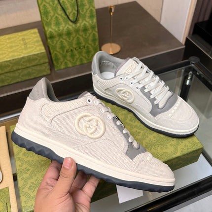 GG MAC80 TRAINER CREAMY WHITE AND GRAY CALFSKIN