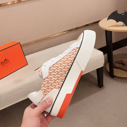 HM DAY SNEAKER WHITE AND CARROT FABRIC