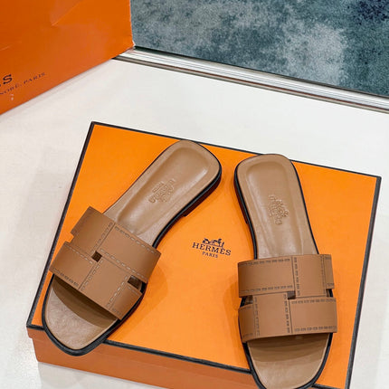 IDIOMA SANDAL IN BRONZE BROWN CALFSKIN