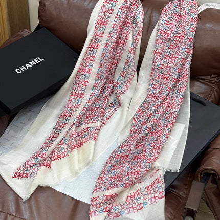 CHANEL 25S SCARF 200 IN CASHMERE 728978