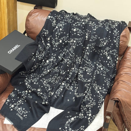 CHANEL 25S SCARF 200 IN CASHMERE 728986