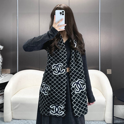 CHANEL 25S SCARF 185 IN CASHMERE 721526