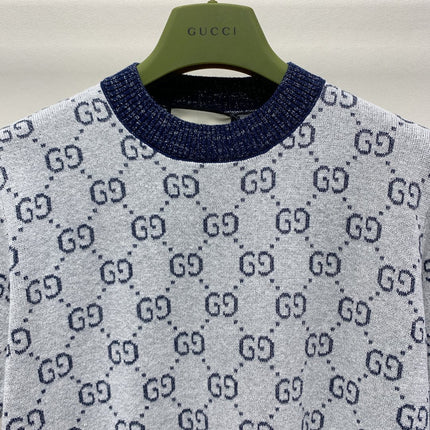 GUCCI SHORT-SLEEVE KNIT TOP 257394