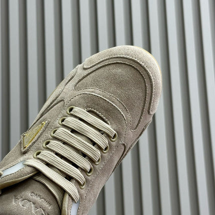 PRA TRAIL FADED SUEDE SNEAKERS TORTILLA