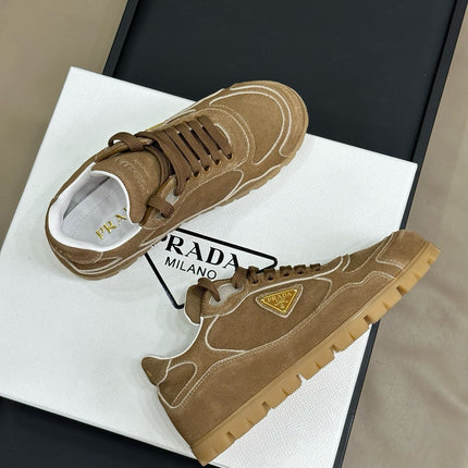 PRA TRAIL FADED SUEDE SNEAKERS CINNAMON