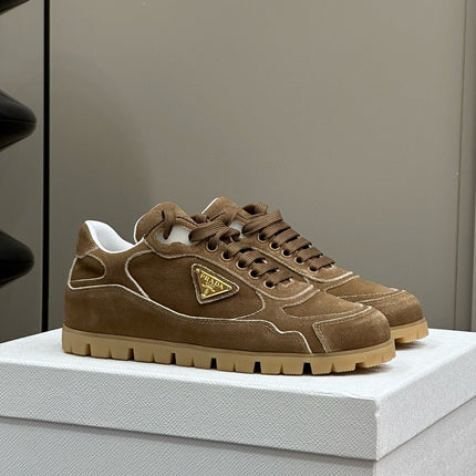 PRA TRAIL FADED SUEDE SNEAKERS CINNAMON
