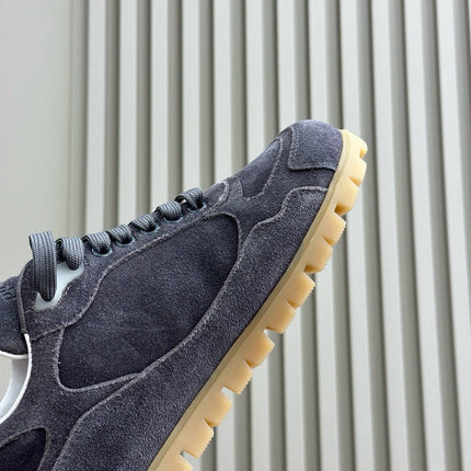 PRA TRAIL FADED SUEDE SNEAKERS CHARCOAL