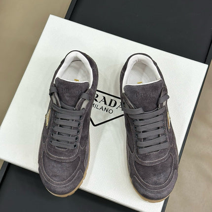 PRA TRAIL FADED SUEDE SNEAKERS CHARCOAL
