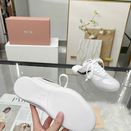 GYMNASIUM SNEAKERS MULES LIGHT GREY SUEDE AND WHITE TECHNICAL FABRIC