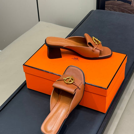 ISLE SANDAL IN BRONZE BROWN CALFSKIN