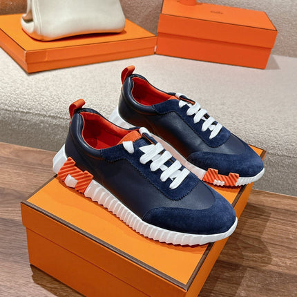 MAINLAND SNEAKER IN NAVY BLUE SUEDE AND CALFSKIN 959294
