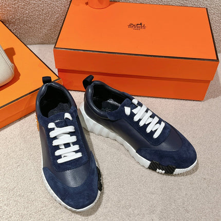 MAINLAND SNEAKER IN NAVY BLUE SUEDE AND CALFSKIN 959296