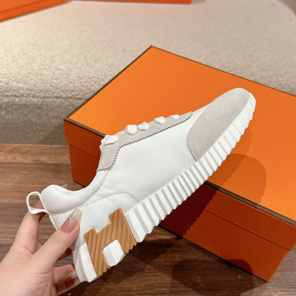 MAINLAND SNEAKER IN PALE GRAY SUEDE AND WHITE CALFSKIN 959308