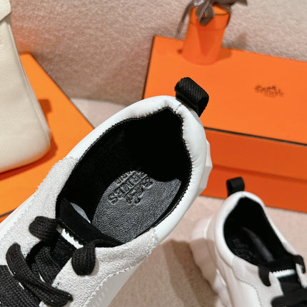 MAINLAND SNEAKER IN PALE GRAY SUEDE AND WHITE CALFSKIN