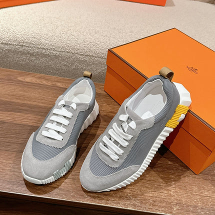 MAINLAND SNEAKER IN ASH GRAY SUEDE AND SHARK GRAY BREATHABLE MESH FABRIC 959350