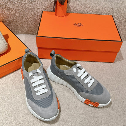 MAINLAND SNEAKER IN ASH GRAY SUEDE AND SHARK GRAY BREATHABLE MESH FABRIC
