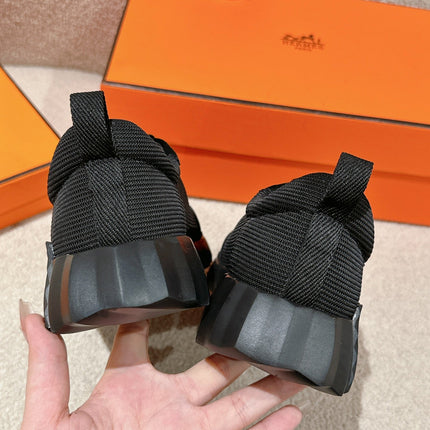 MAINLAND SNEAKER IN FULL BLACK SUEDE AND BREATHABLE MESH FABRIC