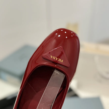 PRA NAPPA MARY JANE PUMPS JAM LAMBSKIN