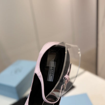 PRA BRUSHED PUMPS PASTEL PINK LAMBSKIN