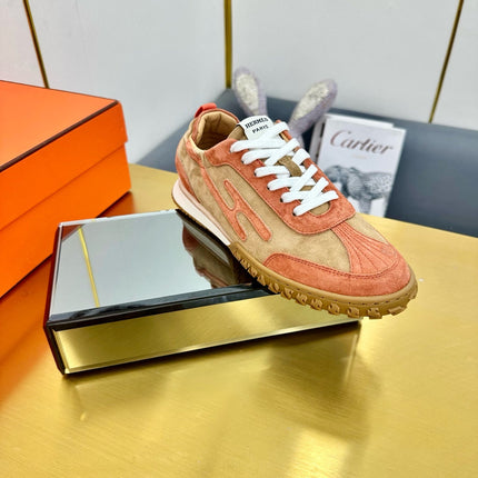 JET SNEAKER IN HONEY MIX TIGER ORANGE