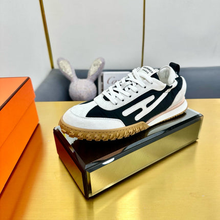 JET SNEAKER IN WHITE MIX BLACK SUEDE