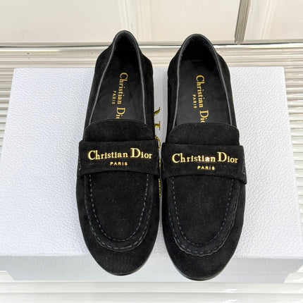 DIOR LOAFER 25S IN BLACK SUEDE