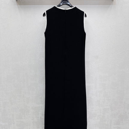 MIU 25S  LONG VEST DRESS IN ACETATE 264519