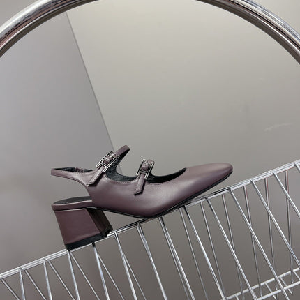 JACKIE 50 PUMP MAUVE LAMBSKIN