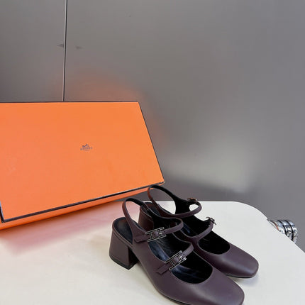 JACKIE 50 PUMP MAUVE LAMBSKIN