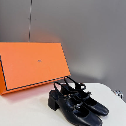 JACKIE 50 PUMP BLACK LAMBSKIN