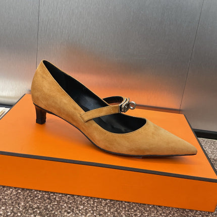 KIARA 40 MM PUMP IN BRONZE BROWN SUEDE