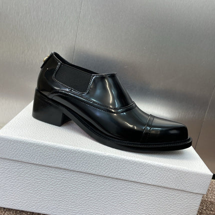 DIOR 25S DANDY DERBY SHOE 35MM IN BLACK BRUSHED CALFSKIN