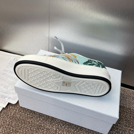 DIOR 25S WALK'N' SNEAKER IN MULTICOLOR DIOR OBLIQUE EMBROIDERED COTTON