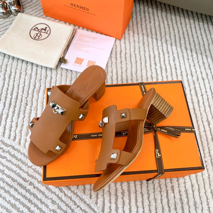 INVINCIBLE 50 SANDAL IN BRONZE BROWN CALFSKIN