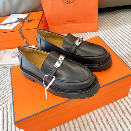 ICONE LOAFER IN BLACK CALFSKIN