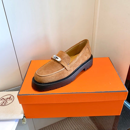 ICONE LOAFER IN BRONZE BROWN SUEDE