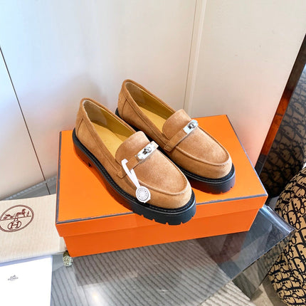 ICONE LOAFER IN BRONZE BROWN SUEDE