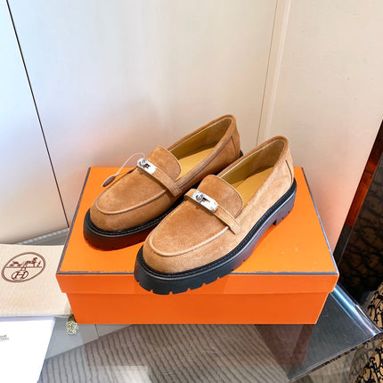 ICONE LOAFER IN BRONZE BROWN SUEDE