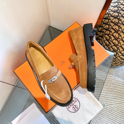 ICONE LOAFER IN BRONZE BROWN SUEDE