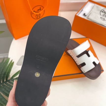 KOS CLOG IN WHITE CALFSKIN