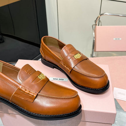 PENNY LOAFERS IN BRONZE BROWN CALFSKIN