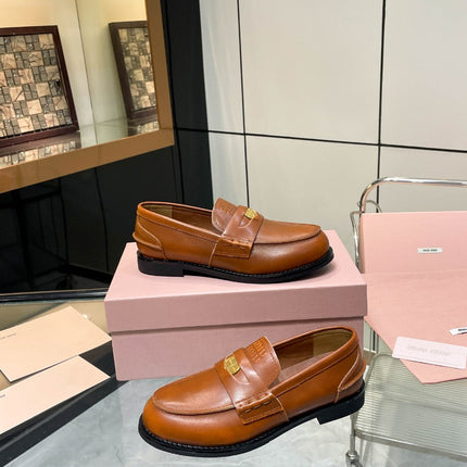 PENNY LOAFERS IN BRONZE BROWN CALFSKIN