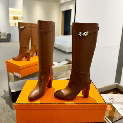 STORY BOOT 85MM IN BRONZE BROWN CALFSKIN