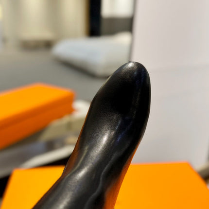 STORY BOOT 85MM IN BLACK CALFSKIN