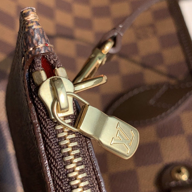 NEVER FULL MM WITH DUSTBAG DAMIER EBENE CANVAS 29CM