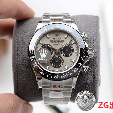 DAYTONA 40MM BLACK CERAMIC GREY DIAL